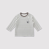 巴厘小猪亲子装一家三口T恤母女款父子全家福服装家庭装春秋 条纹(宝宝款) 100