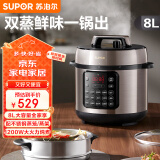 苏泊尔（SUPOR）电压力锅8L 智能家用大容量 多功能蒸煮炖焖 SY-80YC8001电饭煲高压锅适用7人以上