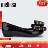 Melissa（梅丽莎）蝴蝶结低跟时尚通勤休闲女士单鞋33680 黑色 37