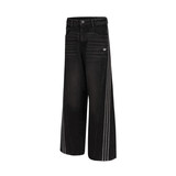 阿迪达斯（adidas）阿迪达斯ADIDAS 三叶草牛仔时尚舒适休闲运动长裤JX6865 黑色 24 