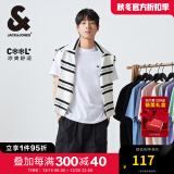 杰克·琼斯（JACK&JONES）25年男装T恤男夏季T恤舒适男士短袖清凉多色上衣纯色水洗不易走形 本白色A06 S