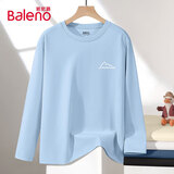 班尼路（Baleno）长袖t恤男春秋季重磅潮流纯棉高级感男装衣服青少年男士打底衫
