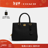 蔻驰（COACH）【新年礼物】女士BROOKE CARRYALL 28号斜挎包手提包商务通勤女包 B4/黑色