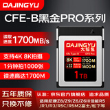 DAJINGYU大鲸鱼 高速CFexpress存储卡 CFE-B影像卡CFE Type B 相机内存卡 适用佳能索尼尼康单反 【人气爆卖】黑金PRO版-1TB 官方标配 存储卡