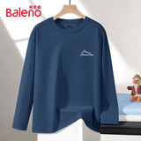 班尼路（Baleno）长袖t恤男春秋季重磅潮流纯棉高级感男装衣服青少年男士打底衫