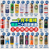 泊啤汇全球精酿组合黄啤白啤黑啤果啤组合装 进口酒组合升级款 500mL 24罐