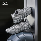 美津浓（MIZUNO）RACER S 软底轻便运动跑步鞋男女同款缓震透气休闲慢跑鞋 24/野鸽灰 38 (240mm)