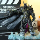 欧凯森魔兽世界游戏周边地狱咆哮巫妖王伊利丹希女王手办模型人偶摆件精 阿尔萨斯  巫妖王