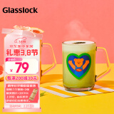 Glasslock&wigglewiggle联名玻璃杯卡通杯子咖啡牛奶杯男女水杯350ml 2件套