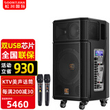 松川国际 SG30-10户外大功率演出表演K歌唱歌KTV音箱套装移动音响演唱话筒 SG30-12吋户外音响