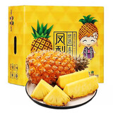 三萌果蔬正宗金钻凤梨 海南当季新鲜爆甜手撕金菠萝香水果整盒节日送礼 5斤精品礼盒装【2-3枚】 净重4.5斤