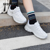 斯凯奇（Skechers）女鞋冬季保暖复古老爹鞋厚底增高防滑休闲运动鞋小白鞋熊猫鞋