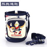 杯具熊（BEDDYBEAR）儿童保温杯原装配件杯盖复古款吸嘴吸管盖内胶圈密封圈配件 熊抱迪迦奥特曼杯套+背带