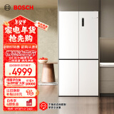 博世（BOSCH）【冰立方】497升十字对开四门超薄微平嵌入式冰箱 国家补贴换新 净味变温一级能效白色K1EC49208C