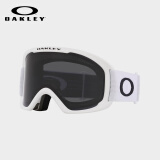 OAKLEY滑雪镜 户外双层防雾大视野柱面雪镜护目镜0OO7125-04 白色 M码