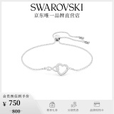 施华洛世奇（SWAROVSKI）Hyperbola手镯手链女轻奢小众送女友生日礼物女 镀白金色 5524421