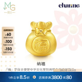 周生生黄金转运珠 足金Charme串珠男女福袋钱袋手串 89197C定价 福袋