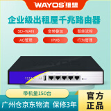 维盟（wayos） 千兆路由器550出租屋80用户有线企业级路由智能限速宽带叠加异地组网