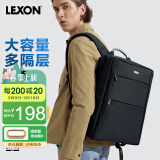 乐上（LEXON）商务双肩包男15.6/17.3英寸笔记本电脑包休闲差旅背包防泼水书包