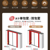 现货钛镁铝合金钢化玻璃厨卫生间洗手间平开门可定制 1.0双包（颜色自选）定制