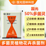 国光50%多菌灵植物花卉多肉蔬菜白粉叶斑病烟煤黑斑病农药杀菌剂200g