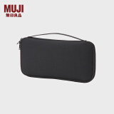 无印良品（MUJI） 聚酯纤维 护照盒 钱包  机票夹 ZF0S109 黑色 约宽23x长12cm