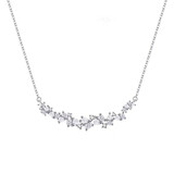 s925纯银饰 鞠婧祎同款 紫藤花微笑项链原创设计情人节送女友礼物 紫藤花项链 专柜包装