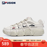 斐乐（FILA）篮球鞋女鞋BARRICADE低帮篮球文化鞋复古休闲鞋 燕麦色-T12W941206AOM 38