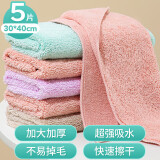 LYNN家务保洁抹布打扫卫生厨房洗碗布百洁布洗车擦车毛巾30*40cm5张