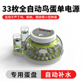 暖立方全自动孵化器小型家用孵化机实验孵化箱智能芦丁孵蛋器鸡鸭鹅鸽 【鸟蛋专用】33枚孵化器单电