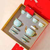 vidsel陶瓷茶具整套轻奢高档中式功夫茶具礼盒装商务礼品乔迁客户伴手礼