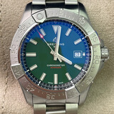 百年灵（BREITLING）【二手99新】百年灵男表 复仇者系列 自动机械B01机芯 黄狼夜间任务黑鸟夜光运动二手奢侈品正品瑞士名表 A17328101L1A1【42表径】绿盘