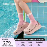 斯凯奇（Skechers）女鞋夏泡泡鞋软弹厚底增高外穿洞洞鞋凉拖鞋111127