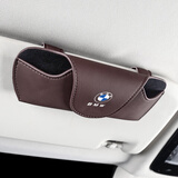 拓比应宝马车载眼镜夹x1x2x3x4x5lx6x7系530li汽车墨太阳镜收纳盒内装饰 宝马车载眼镜盒【摩卡棕】1个装