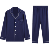 【95成新】京东京造【长绒棉】A类一等品50支纯棉男式睡衣男家居服100%棉深灰XL