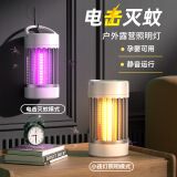 仟居佳 灭蚊灯室内外USB电击式家用紫灯光触媒灭蚊器驱蚊器小夜灯诱蚊 白色【充电款】