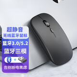 XVVMI2025新款【可充电丨超静音】无线鼠标蓝牙办公游戏云电脑台式机蓝牙鼠标适用苹果VIVO笔记 蓝牙旗舰版【蓝牙双模+充电+静音】磨砂黑