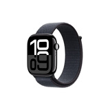Apple Watch Series 10 智能手表46毫米亮黑色铝金属表壳浓墨色回环式运动表带【GPS款】MX283CH/B