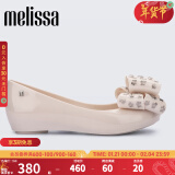 Melissa（梅丽莎）蝴蝶结低跟时尚通勤休闲女士单鞋33680 米白色 39