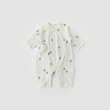 巴厘小猪新生儿婴儿衣服春秋哈衣爬服初生儿四季长袖连体衣婴儿睡衣 【绑带款】小蝌蚪找妈妈 59cm