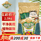 德沃多肥料 五彩石子2.5kg 花盆垫底拌土回填保水透气水培无土栽培基质