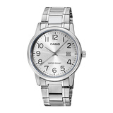 卡西欧（CASIO）手表男正品石英表简约大气指针学生高考男表七夕 MTP-V002D-7B