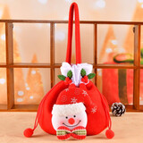新新精艺 圣诞节苹果袋装饰品礼物袋手提袋平安夜平安果袋子圣诞雪人款