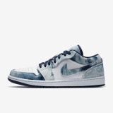 耐克NIKE缓震篮球鞋男乔丹AJ1 JORDAN1运动鞋 CZ8455-100牛仔蓝40.5