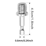 贾恩斯电动百洁布抛光打磨头工具地板瓷砖清洁神器角磨机百洁布抛光神器 六角链接杆（1个装）