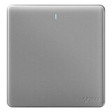 公牛（BULL）墙壁开关 G28系列 一位单控带荧光开关 86型面板G28K111C 星空灰