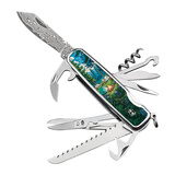 汉道多功能刀具户外装备折叠小刀多用组合剪刀车载应急工具 露营