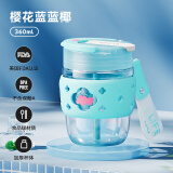 物生物（RELEA）水杯女玻璃杯手持咖啡杯夏季双饮吸管杯学生杯子生日礼物