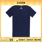 TOMMY HILFIGER汤米·希尔费格 男士左胸小logo圆领短袖T恤 藏蓝色09T3139-410 S