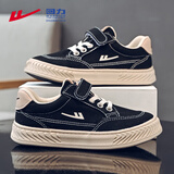 回力（Warrior）童鞋春秋款儿童帆布鞋男童鞋透气休闲鞋板鞋WZ(TH)-1926 黑色33